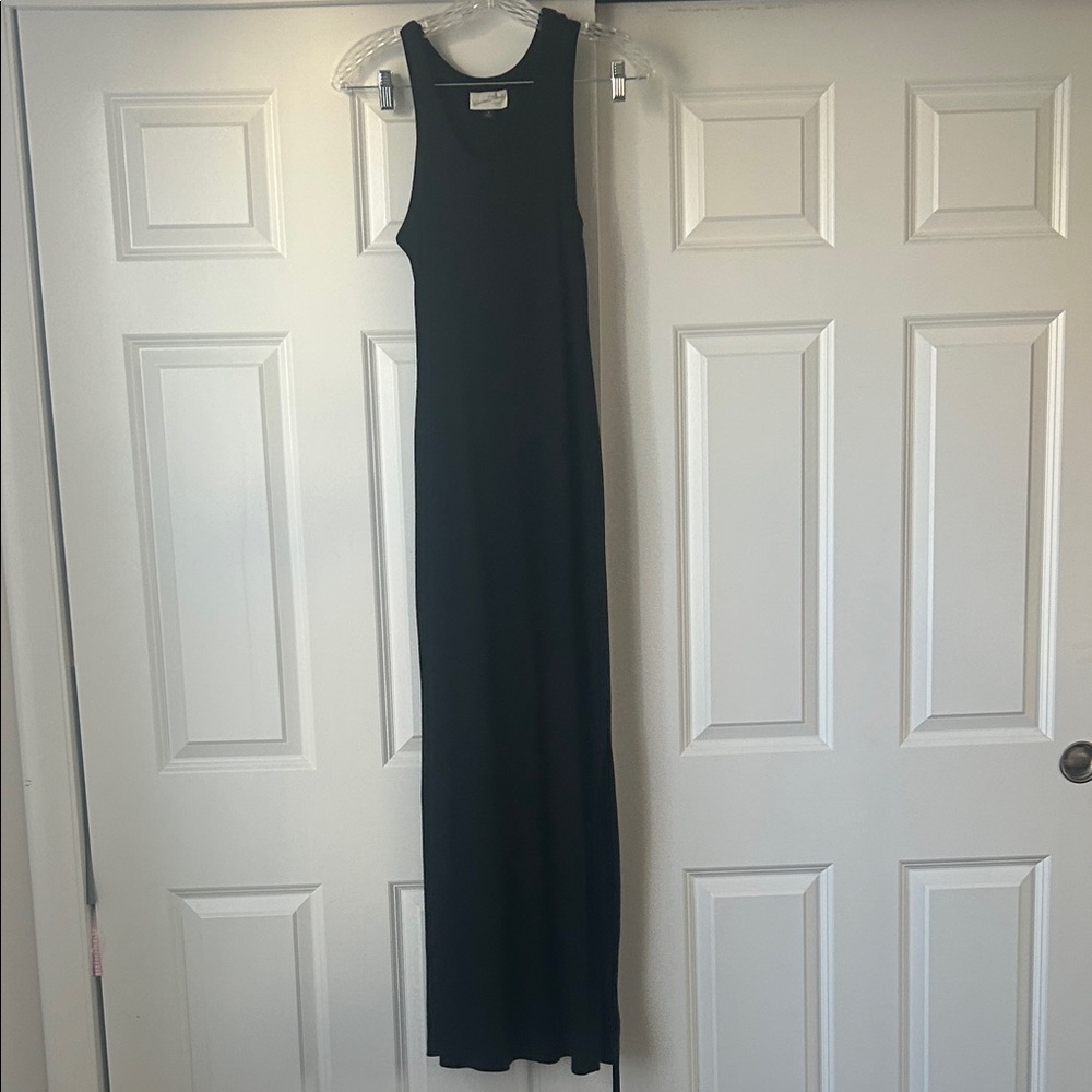 Elegant Black Sleeveless Maxi Dress